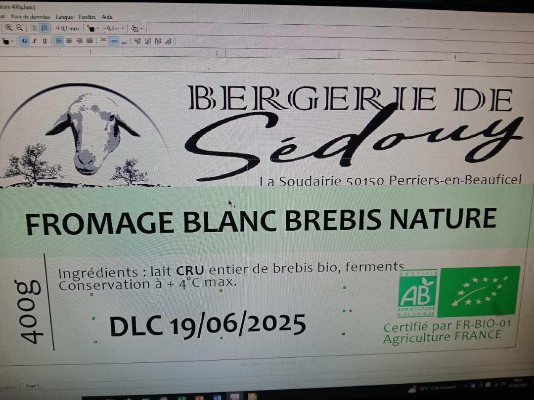 RappelConso's tweet photo. #RappelProduit FROMAGE BLANC 400G ET FROMAGE LACTIQUE - BERGERIE DE SEDOUY Risques : Listeria monocytogenes (agent responsable de la listériose) Motif : LISTERIA MONOCYTOGENES https://t.co/znCcgJdYtN https://t.co/bpexZIh0pB