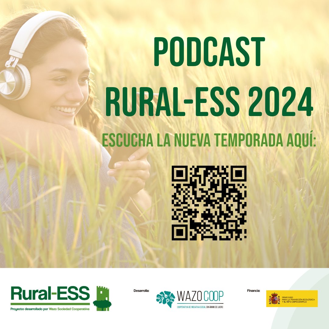 RuralESS's tweet photo. 🌍 ¿Interesado en la sostenibilidad y la igualdad en las zonas rurales? No te pierdas la nueva temporada del podcast Rural-ESS. Escúchalo aquí: https://t.co/f3wOk7K7pb
#DesarrolloRural #RuralESS https://t.co/nobrWwH4Wy
