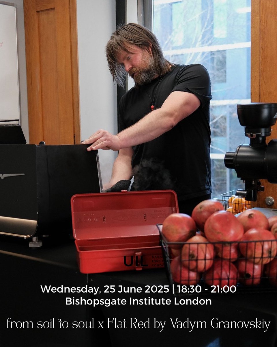 Ukr_Institute's tweet image. Flat Red is brewing 🇺🇦☕
This Wednesday, 25 June, join us for From Soil to Soul — the evening of Ukrainian culture and community.
☕ Try the iconic Flat Red by Vadym Granovskiy.
🎟️ Final tickets: tickettailor.com/events/ukraini…
