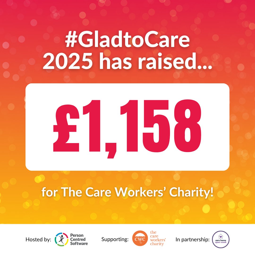 It's only been a few days but we're already missing #GladtoCare 🧡

As promised, <a href="/PersonCentredSW/">Person Centred Software</a> announced that we would donate £2 to @careworkersfund for every registration, so with 579 registrations in 2025, we will be donating £1,158 for an amazing charity! 🧡🙌