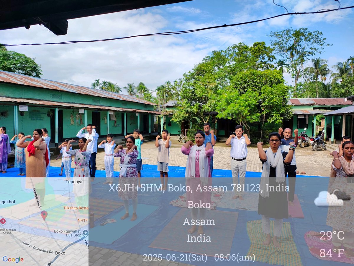 EnvisHubAssam's tweet photo. EIACP (PC Hub) Assam celebrated the International Day of Yoga 2025. The session, attended by around 250 students and teachers, emphasized the theme "Yoga for One Earth, One Health"
#InternationalYogaDay2025
#missionlife
#proplanet
#praktritikakhayal https://t.co/Tl1YjhRdAu