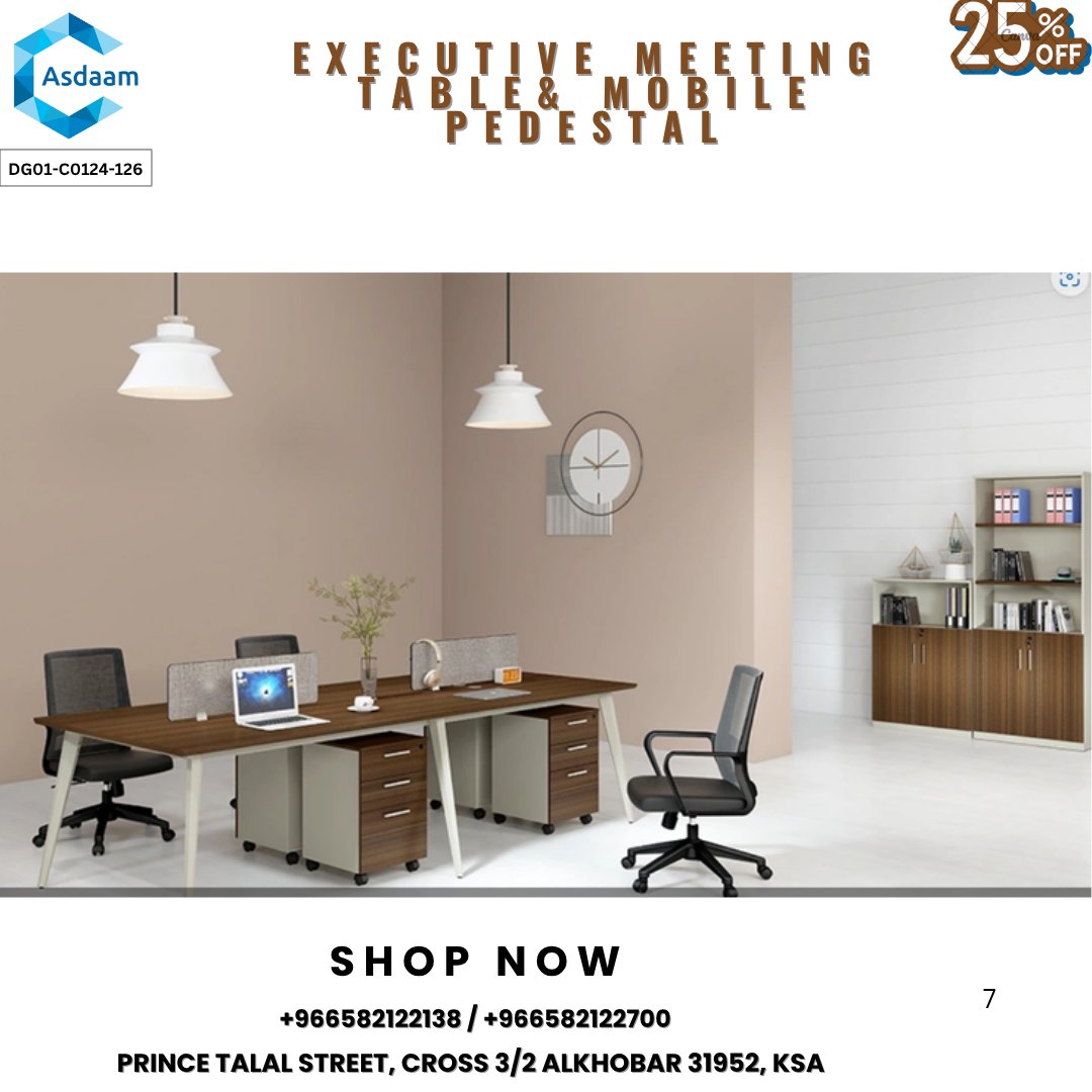 Asdaam12024's tweet image. 🔥 ROLLING DEAL! Mobile Pedestals 25% OFF @ asdaam!
✅ drawers | ✅ Heavy-duty wheels | ✅ Summer Sale
📍 Prince Talal St, Cross 3/2, AL Khobar
📞 0582122138 / 0582122700
Organize on-the-go ➡️ Perfect for labs/studios! 🧪🎨
#asdaam #StorageSale #summersale #Officeksa