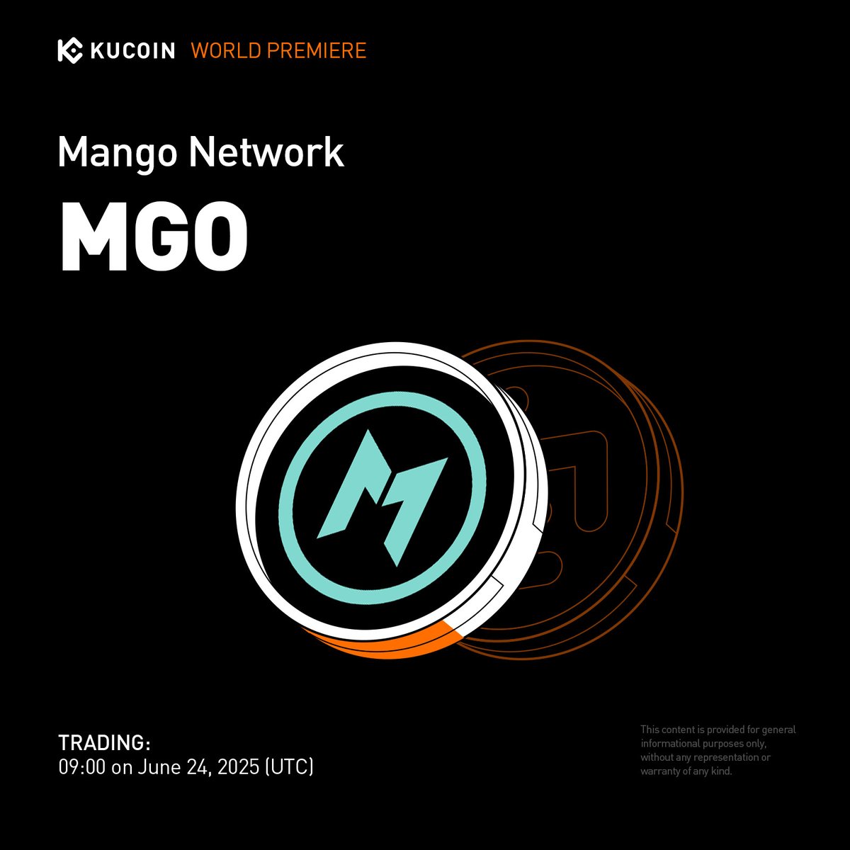 KuCoin (@kucoincom) on Twitter photo 📢 World Premiere Listing: <a href="/MangoOS_Network/">Mango Network</a> $MGO is coming to #KuCoin!
Mango Network is a Layer 1 omnichain blockchain combining Move, OPStack, and ZK Rollup to deliver seamless cross-chain interoperability, multi-VM support, and a high-performance Web3 infrastructure.
📅 📢 World Premiere Listing: <a href="/MangoOS_Network/">Mango Network</a> $MGO is coming to #KuCoin!
Mango Network is a Layer 1 omnichain blockchain combining Move, OPStack, and ZK Rollup to deliver seamless cross-chain interoperability, multi-VM support, and a high-performance Web3 infrastructure.
📅