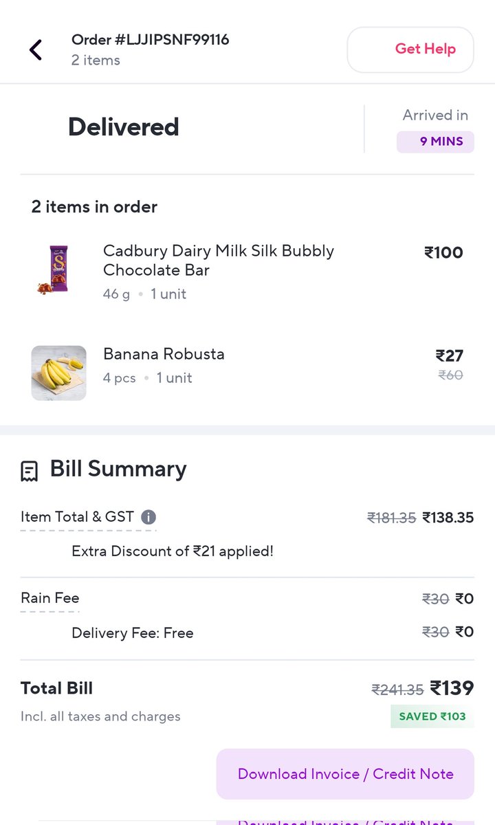 srjkumar96's tweet photo. I ordered two items from Zepto this morning. Bananas and a Dairy Milk Silk Bubbly. Bananas were fine but the Dairy Milk came without any manufacturing date or expiry or mrp printed on it. It may be a counterfeit item therefore reporting it.
@DairyMilkIn @fssaiindia @ZeptoNow https://t.co/i96AJwwUHF