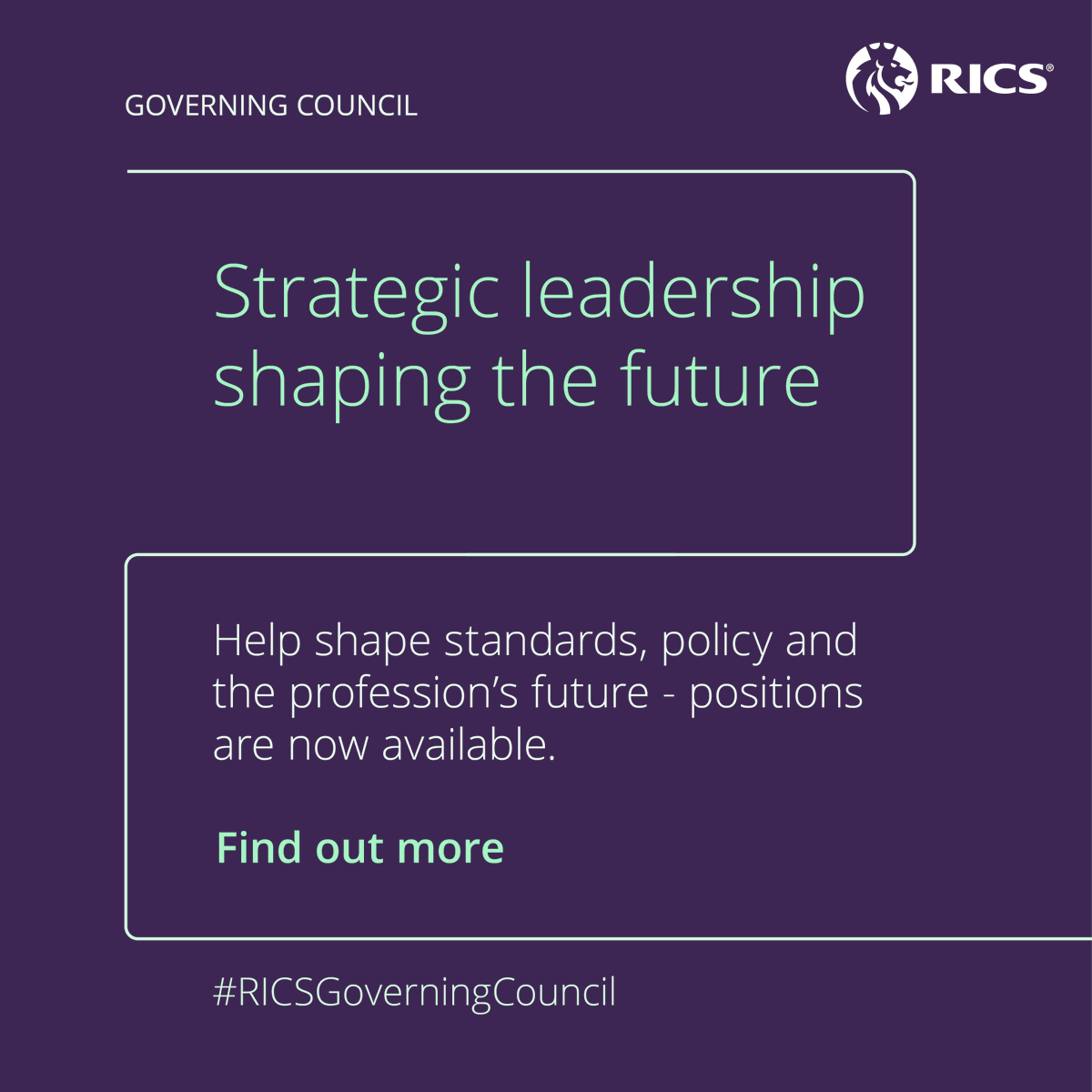 Want to influence the future of our profession? Governing Council elections are open and 11 strategic leadership positions are available. 

Harriet Kemp explains how you can drive real change in the built and natural environment 👇
ms.spr.ly/6016SxBck