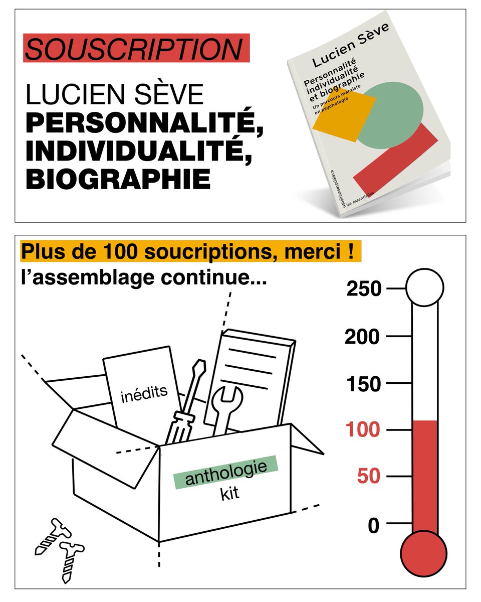 PLUS DE 100 SOUSCRIPTIONS !
Merci beaucoup pour votre soutien ❤️ 

Chaque précommande rapproche le livre de son impression.
👉 Il manque encore quelques pièces pour finaliser l'assemblage du kit, on compte sur vous 🛠️