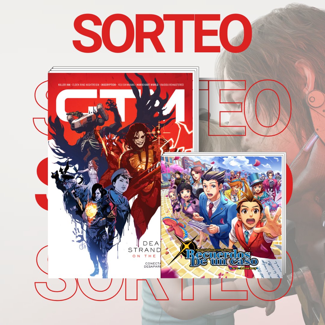 LaCavernaGamer's tweet photo. ⚖️SORTEO⚖️

Gana el próximo número de GTM con portada de "Death Stranding 2" y su especial de "Ace Attorney".

1⃣ Haz RT
2⃣ Sigue a @GamesTribune &amp; @LaCavernaGamer 
3⃣ Menciona a quién sería tu abogado/a en un juicio

🗓️FIN: 30/06/2025 - Válido para Península https://t.co/SLpN6WGg54