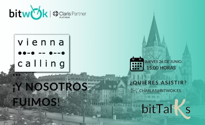 Bitwokers's tweet photo. ⏳ ¡Cuenta atrás ON!
Este jueves 26 a las 15:00h (CET), nueva parada de la gira FileMaker Europa: Vienna Calling 🎤🇦🇹
Nico y Cris te traen ideas, fails y momentazos del evento…
👀 Y puede que haya bonus track

📩 Apúntate ya: charlas@bitwok.es

#BitTalk #FileMaker #ViennaCalling https://t.co/SaCWCqnHrA
