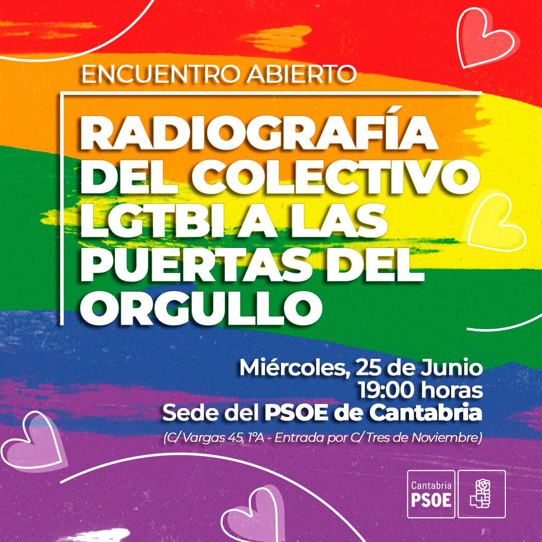 JSdeSantander's tweet image. Alzamos la voz por la igualdad, la diversidad y los derechos LGTBI+.
Te esperamos para compartir, escuchar y seguir construyendo una sociedad más libre y orgullosa.
¡Ven y forma parte del cambio! 💪✨
📅 Miércoles, 25 de junio
⏰ 19:00H
📍Sede del PSOE de Cantabria