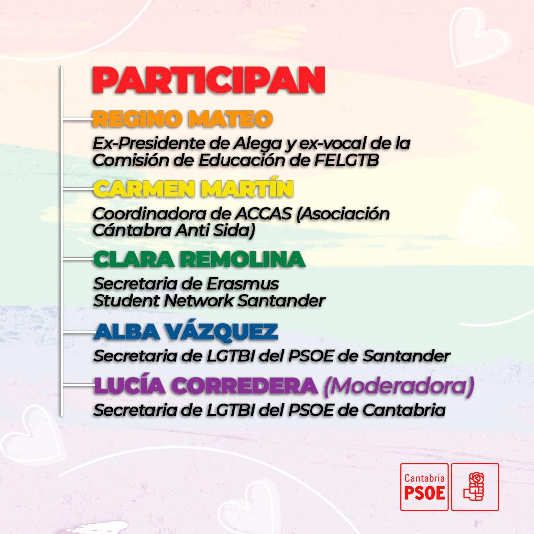JSdeSantander's tweet image. Alzamos la voz por la igualdad, la diversidad y los derechos LGTBI+.
Te esperamos para compartir, escuchar y seguir construyendo una sociedad más libre y orgullosa.
¡Ven y forma parte del cambio! 💪✨
📅 Miércoles, 25 de junio
⏰ 19:00H
📍Sede del PSOE de Cantabria