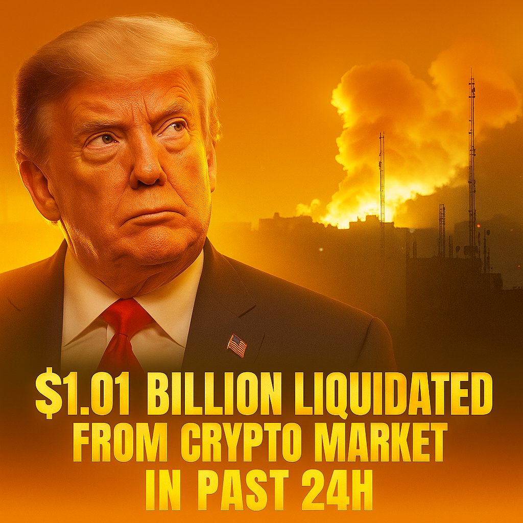 $1 BILLION GONE. IN. A. DAY. 💀

Markets just bled—and fear took the wheel.
📈 Bitcoin volume surged 33% overnight—panic is spreading fast.

And guess what?
⚔️ A 66% chance of an Iranian counterstrike looms...
This isn’t a dip. It’s a warzone.
🔥 Only the bold survive.
 Welcome