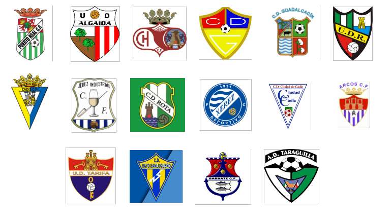 coacharellano's tweet photo. 1ª Andaluza Senior Grupo de Cádiz
Puerto Real C.F.
U.D. Algaida
Chiclana C.F. "B"
C.D. Guadiaro
C.D. Guadalcacín
U.D. Roteña
Cádiz C.F. "C"
Jerez Industrial C.F.
C.D. Rota
Xerez DFC "B"
Ciudad de Cádiz
Arcos C.F.
U.D. Tarifa
Rayo Sanluqueño
Barbate C.F.
A.D. Taraguilla https://t.co/fDJ8a10pPJ