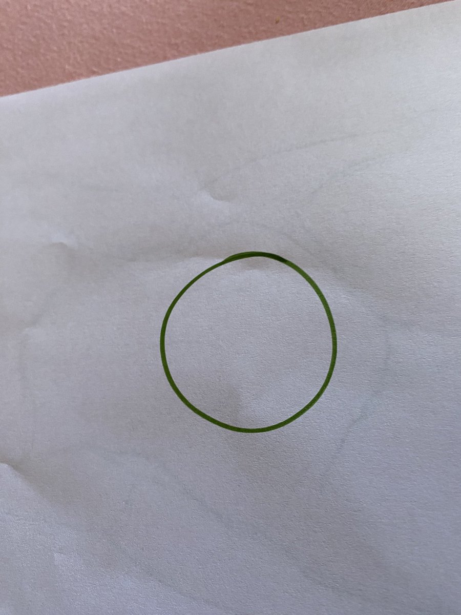 Made a perfect circle by accident