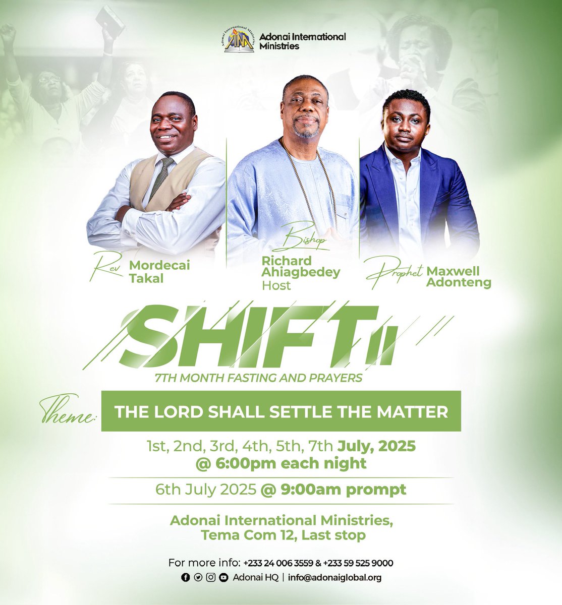 adonai_hq's tweet image. #SHIFTII #FastingAndPrayer #TheLordShallSettleIt #AdonaiInternationalMinistries #JulyShift