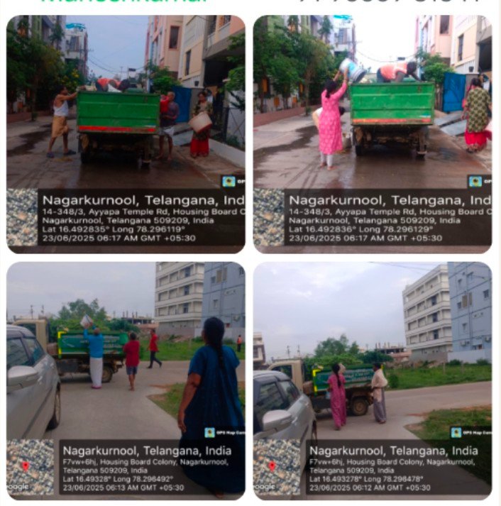 MC Nagarkurnool (@mc_nagarkurnool) on Twitter photo On 100 Days action Plan Today Conducted Door To Door collecting dry & wet wastage, main road cleaning * Program* in Nagarkurnool Municipality
<a href="/RoopaMishra77/">Roopa Mishra</a>
<a href="/tksreedevi/">TK Sreedevi</a>
<a href="/cdmatelangana/">C&DMA</a>
<a href="/SwachhBharatGov/">Swachh Bharat Urban</a>
<a href="/SBMU_Telangana/">SBM (U) TELANGANA</a>
<a href="/tgmepma/">TMEPMA</a>
<a href="/Collector_NGKL/">Collector_NGKL</a>
#NavaTelanganaRisingTelangana On 100 Days action Plan Today Conducted Door To Door collecting dry & wet wastage, main road cleaning * Program* in Nagarkurnool Municipality
<a href="/RoopaMishra77/">Roopa Mishra</a>
<a href="/tksreedevi/">TK Sreedevi</a>
<a href="/cdmatelangana/">C&DMA</a>
<a href="/SwachhBharatGov/">Swachh Bharat Urban</a>
<a href="/SBMU_Telangana/">SBM (U) TELANGANA</a>
<a href="/tgmepma/">TMEPMA</a>
<a href="/Collector_NGKL/">Collector_NGKL</a>
#NavaTelanganaRisingTelangana