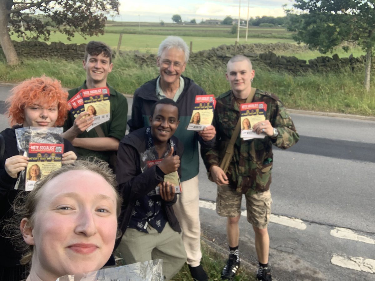 Claire and TUSC supporters have been out speaking to people ahead of the Stocksbridge &amp; Upper Don by-election THIS Thursday! Come to our public meeting tomorrow, 7pm, at the Stocksbridge Leisure Centre