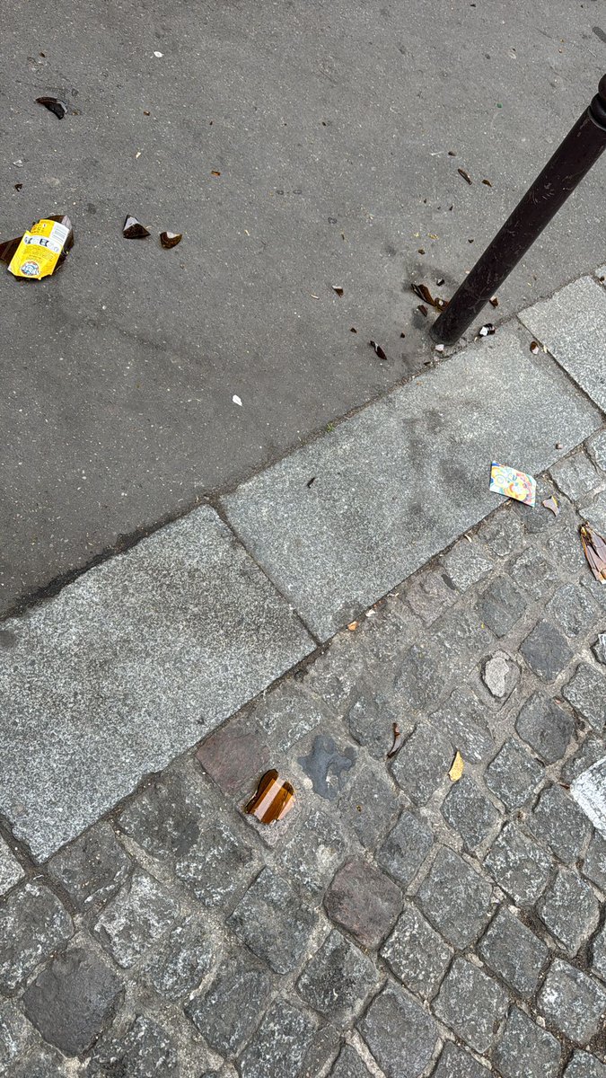 RiverainsParis4's tweet photo. Lundi matin, chemin de l'école : débris de verre partout, canettes, détritus Un vrai parcours du combattant dangereux pour nos enfants ! @MParisCentre c'est ça votre vision de l'économie budgétaire ? Risquer la sécurité de nos petits ? Inadmissible !
@ArielWeilT  #FetedelaMusique https://t.co/BWbypWzsng