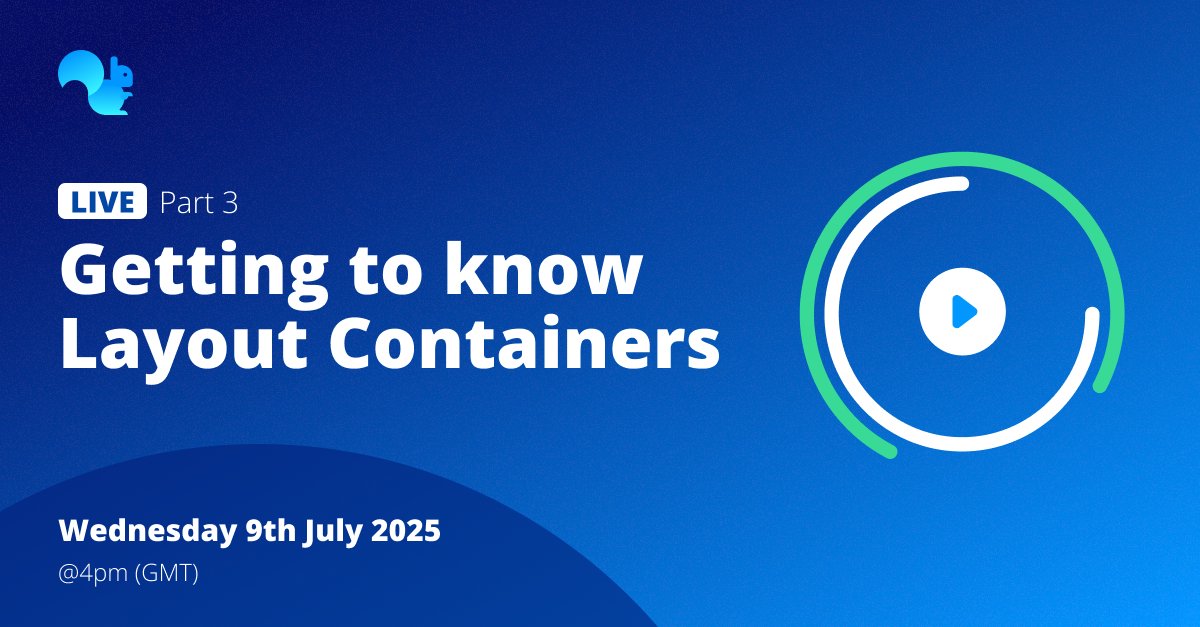 Don't miss Part 3 of our live demo series: 'Getting to Know Layout Containers'! Learn how to build responsive UIs &amp; mobile layouts. Join us Wed, July 9 @ 4pm GMT  tinyurl.com/3ue52tu2 
#NoCode #AppBuilding #ResponsiveApps #LayoutContainers