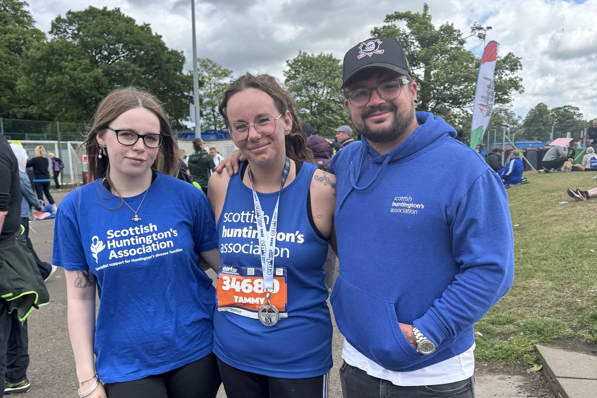 Last month, Tammy Sinclair from Burntisland completed her first ever half marathon in support of Scottish Huntington’s Association – inspired by her daughter Aleece and Huntington’s community.

👉🏽 Read the full story: ow.ly/5cvI50WcTPX