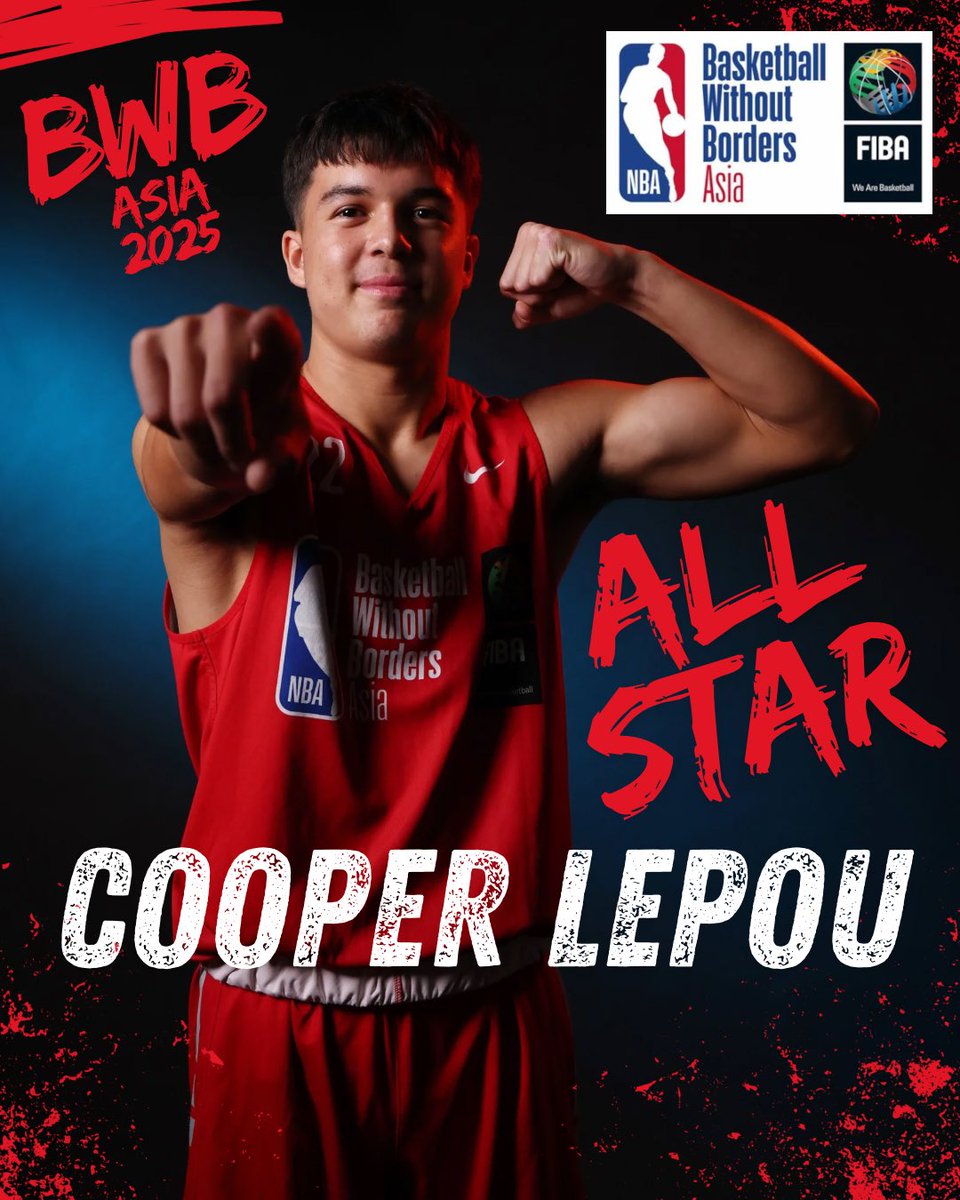CooperLepou's tweet image. Grateful to be selected as one of the All Stars (8 Boys) at the 2025 Basketball Without Boarders (BWB) Asia camp in Singapore 🙏🏾 #BWBAsia #BasketballWithoutBoarders
🧑💻 : @bballfilmsnz