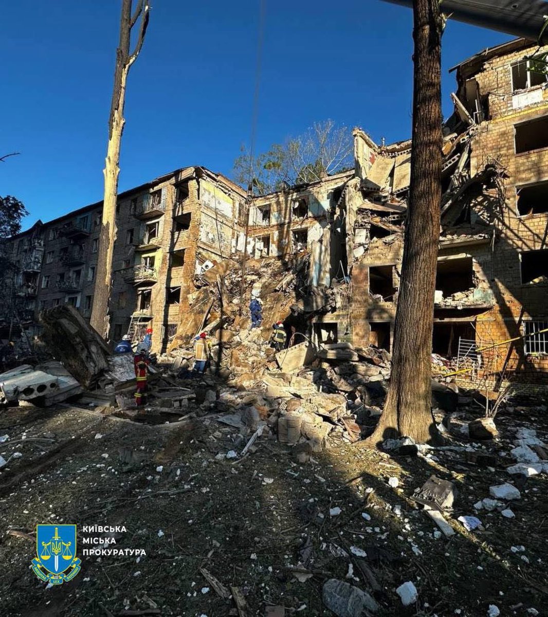 Every week in Kyiv, Russians destroy a residential building and kill people who sleeps at home
