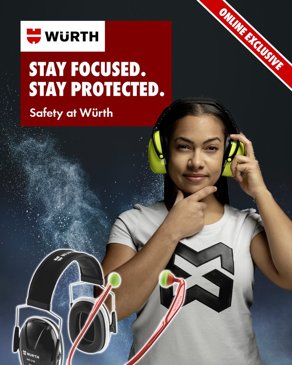 WurthUK's tweet image. 👂 Hear Today, Work Tomorrow
Protect your hearing with certified ear protection – trusted by the trade and available online only this PPE Month.

🎧 Don’t miss out. brnw.ch/21wTBpD

#WurthUK #PPEmonth #HearingProtection #TradeSafe #OnlineOnly #ISOTunes