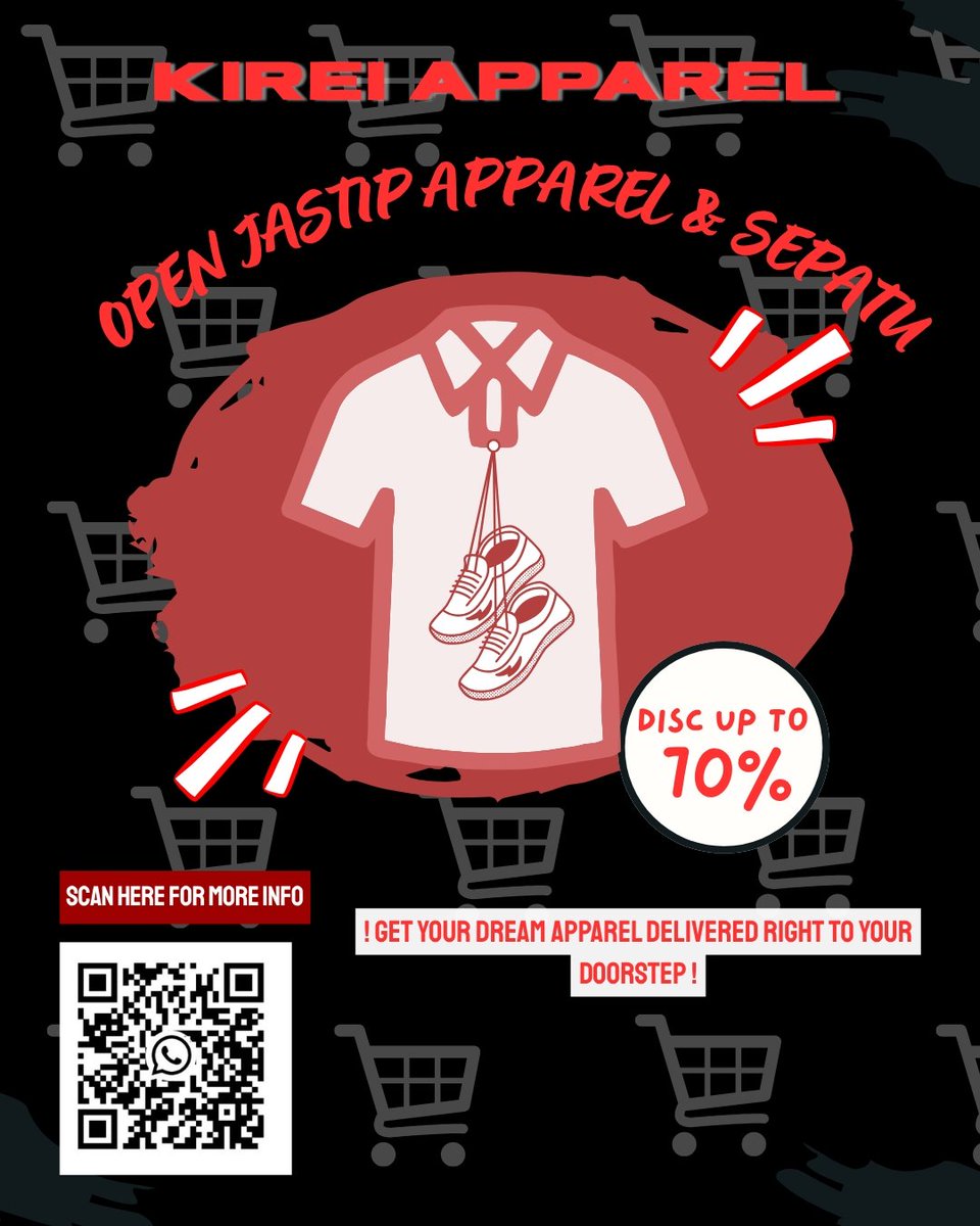 bynitipvibing's tweet photo. halo guys

nitip vibing open jastip apparel dan sepatu disc up to 50% nih, YUK JOIN GRUPNYA UNTUK TAU HARGA PROMO DAN DISKONNYA‼️

jangan lupa ajak temen, sahabat, keluarga, pacar untuk join yah https://t.co/ktwrnLSeqj
#zonauang #zonajajan #jastipapparel #jastipmurah https://t.co/rLRKyS0Cmp