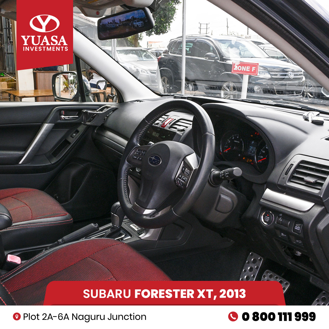 yuasatrading's tweet image. The Subaru Forester XT 2013 is here sporty, reliable, and built for adventure. And guess what? It’s now going for a discounted price at Yuasa!
Don’t miss out on this turbocharged deal! 🚗💨
📍Visit us at Plot 2A-6A, Naguru Junction
📞 Call 0800 111 999
#SubaruXT #YuasaLtdUg #cars