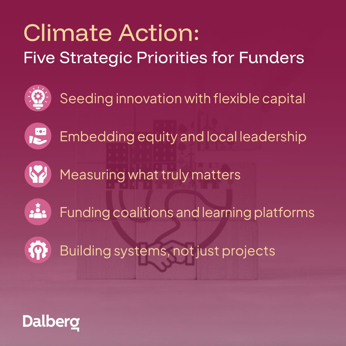 At #LCAW2025, one thing is clear: foundations can do more than fund; they can shape systems. Dalberg shares 5 bold strategies for climate philanthropy rooted in equity, innovation, &amp; impact.
🔗 bit.ly/3FZdfPD
#ClimateAction #Philanthropy #ClimateJustice