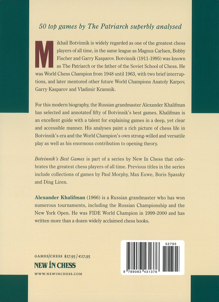 euroschach's tweet photo. #GutenMorgen und allen einen schönen Wochenstart!
Über den 6. Weltmeister, Mikhail Botvinnik, ist eine neue moderne Biografie veröffentlicht "Botvinnik's Best Games"👉: https://t.co/Q44V7REOok
Neu bei Euro Schach in Dresden!👋 #schach #chess #chesschamps #Ajedrez #weltmeister https://t.co/tr7TxttWzJ