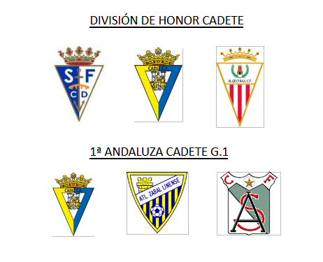 coacharellano's tweet photo. Representantes en las máximas categorías de Cádiz

División de Honor Cadete:
San Fernando C.D. "A"
Cádiz C.F. "A"
Algeciras C.F. "A"

1ª Andaluza Cadete G.1:
Cádiz C.F. "B"
Atco. Zabal "A"
Atco. Sanluqueño "A" https://t.co/OzTOWmhBCC
