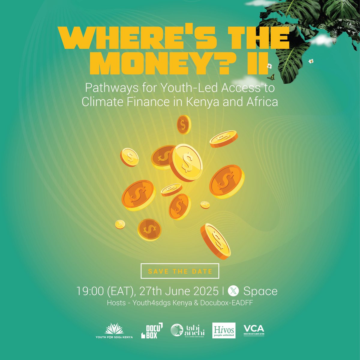 We’re back with: Where’s the Money? II – Pathways for Youth-Led Access to Climate Finance in Kenya and Africa 🍃🌍

Building on the powerful conversation we started on youth-led climate finance, this time we’re going deeper. From demystifying climate finance to spotlighting