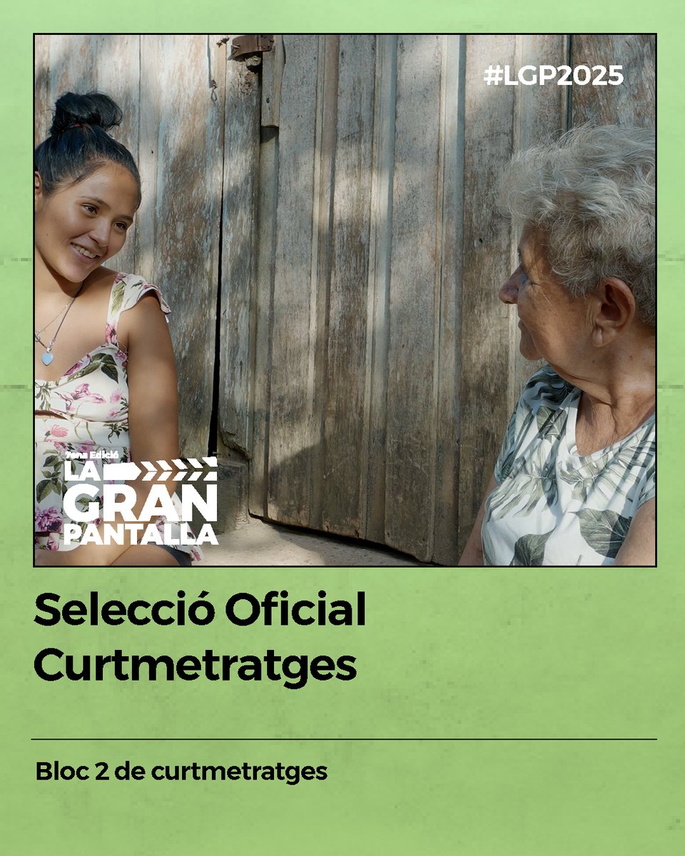 La GRAN pantalla Festival (@granpantallabcn) on Twitter photo 🎬 SELECCIÓ OFICIAL DE CURTMETRATGES | BLOC 2
🎞️ LA BODA
🎞️ CARMEN Y LA CUCHARA DE PALO
🎞️ MANOS QUE DAN VIDA
🎞️ FENCE
🎞️ LA FAMMA
📅 3 de juliol ⌚️ 16 h 📍 <a href="/Cinemes_Girona/">Cinemes Girona BCN</a>
📲 Reserva ja la teva entrada gratuïta a lagranpantalla.glide.page/dl/17171d/s/87… 🎬 SELECCIÓ OFICIAL DE CURTMETRATGES | BLOC 2
🎞️ LA BODA
🎞️ CARMEN Y LA CUCHARA DE PALO
🎞️ MANOS QUE DAN VIDA
🎞️ FENCE
🎞️ LA FAMMA
📅 3 de juliol ⌚️ 16 h 📍 <a href="/Cinemes_Girona/">Cinemes Girona BCN</a>
📲 Reserva ja la teva entrada gratuïta a lagranpantalla.glide.page/dl/17171d/s/87…