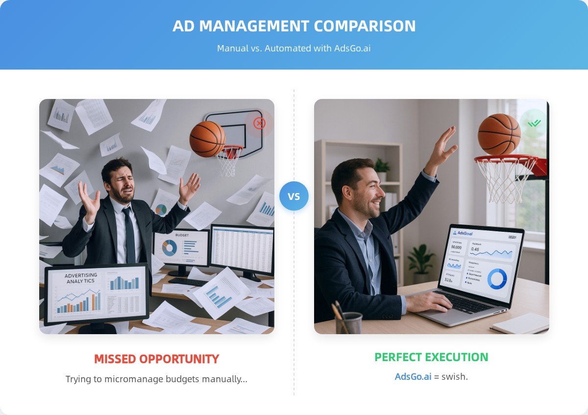 AdsGoOfficial's tweet image. Manual ad testing = total AIRBALL 😵‍💫
AdsGo.ai = SWISH 🏀
Let AI generate creatives &amp;amp; auto-optimize your budget — faster, smarter ads in minutes.

adsgo.ai
#AdsGoAI #AIAds #ContentThatConverts #HolyAirball #AIadvertising #AIcreative #admanagement