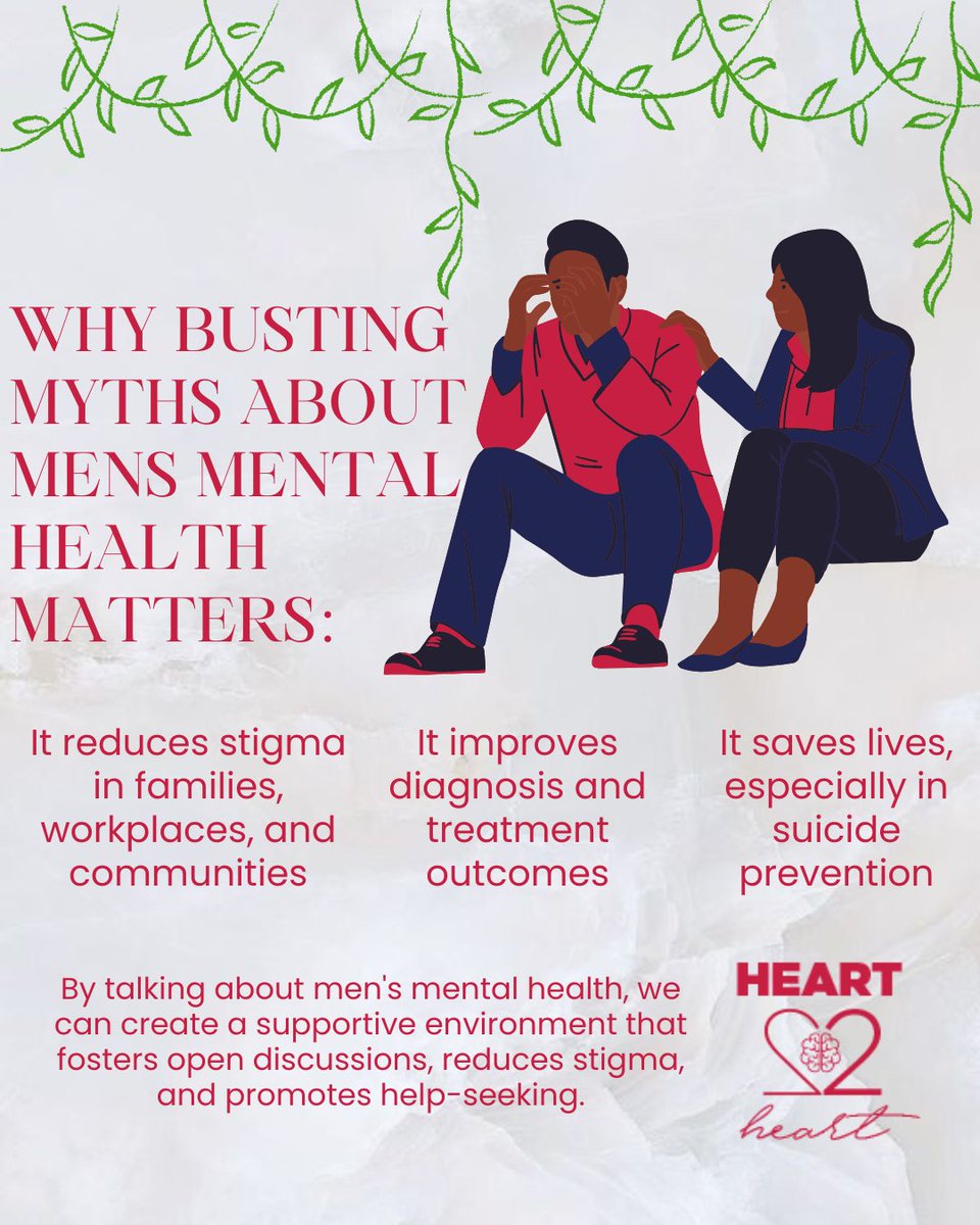 Heartyspaces's tweet image. We must avoid judgment and instead listen, support, and allow men to express themselves. When we break down the stigma, we open doors to healing, connection and hope.