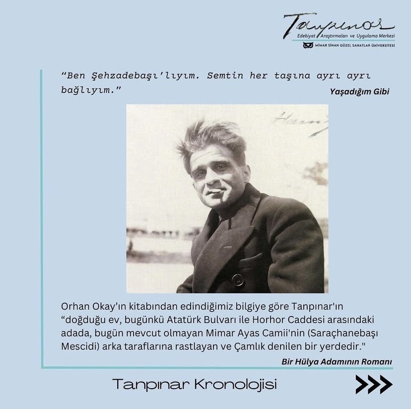 Tanpınar Merkezi (@tanpinarmerkezi) on Twitter photo 
