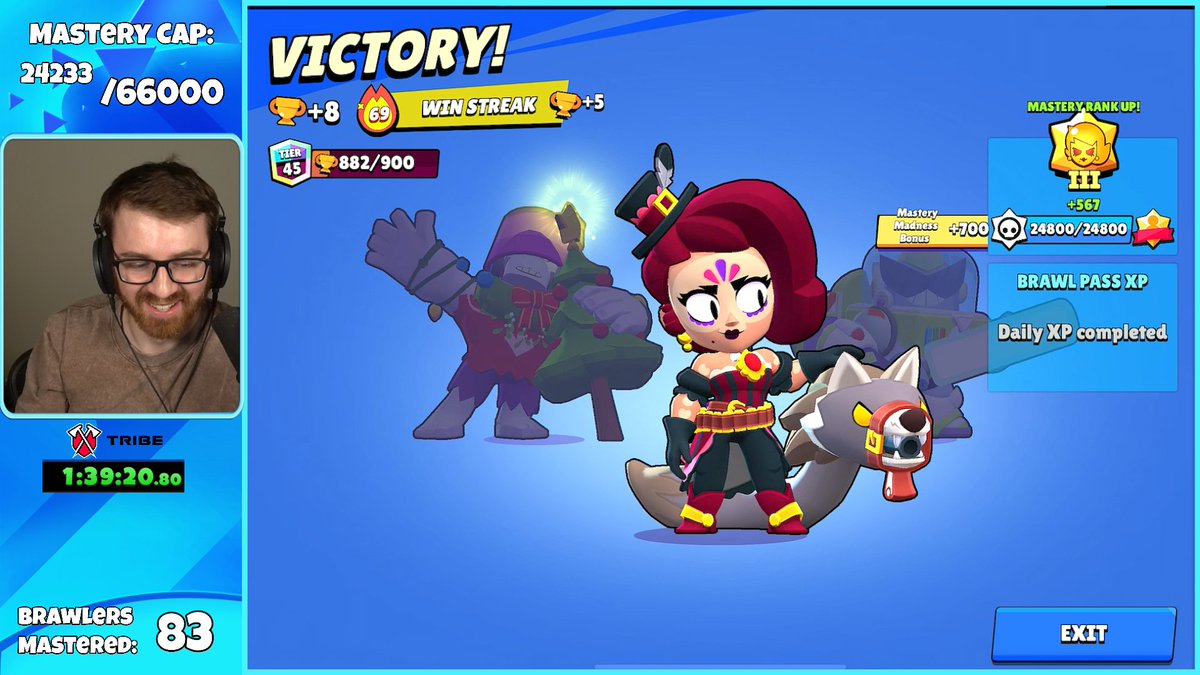 69 winstreak for mastery game