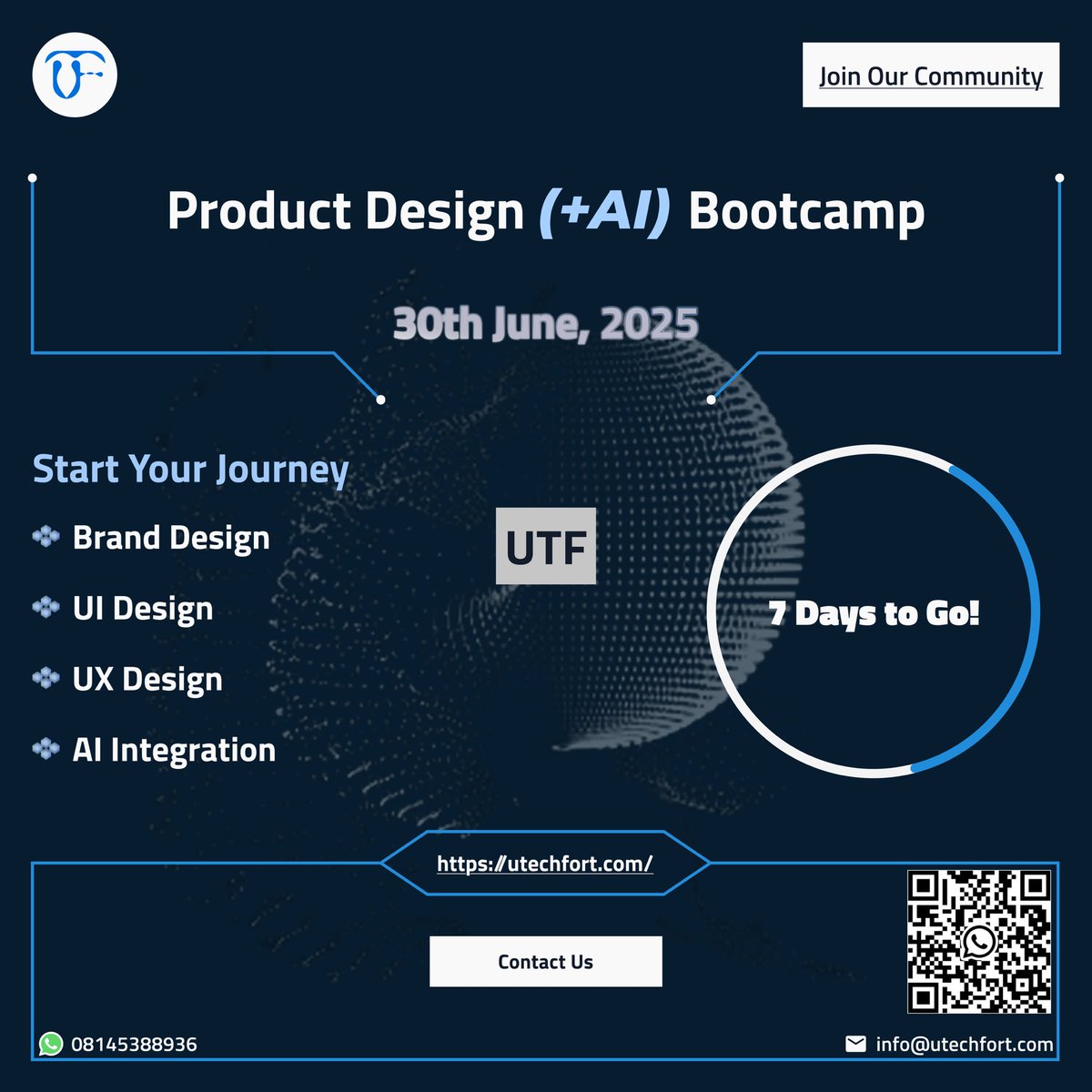 *Develop Confidence Based On Competence!* - _*Learn to build websites, mobile and web applications with AI integration_ .*

*Click here to get started:* scholarship.utechfort.com