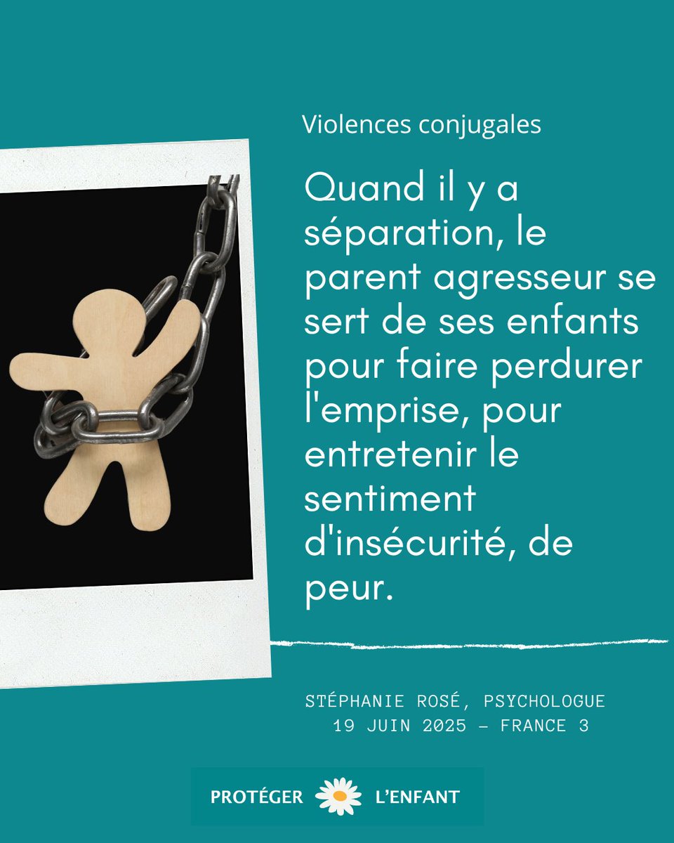 🔶 Les enfants sont victimes à part entière des #violencesconjugales
«Concernant les symptômes, on constate notamment des troubles du sommeil et de l'alimentation, une tendance à faire pipi au lit, de l'hypervigilance,  et des troubles du comportement.»
#violencesvicariantes #vif
