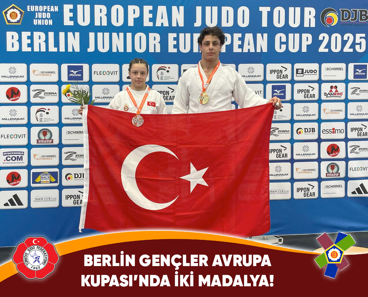 Berlin Gençler Avrupa Kupası’nda İki Madalya! 🇹🇷🥋

21-22 Haziran 2025 tarihlerinde Almanya’nın başkenti Berlin’de düzenlenen Berlin Gençler Avrupa Kupası’nda -81 kg.da Erman Gürgen, altın, -48 kg.da Begümnaz Doğruyol ise bronz madalyanın sahibi oldu.