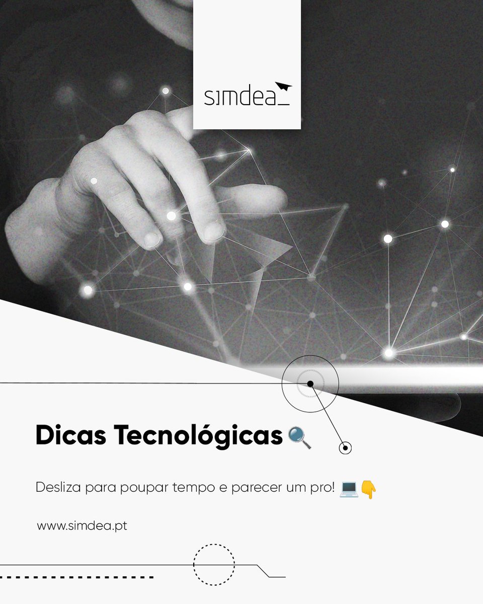 simdea_pt's tweet image. 🚀 Poupa tempo, trabalha melhor!

Pequenas ações, grandes ganhos: os atalhos do teclado certos podem transformar a tua produtividade. ⌨⚡

Desliza, experimenta e partilha com quem precisa de um boost digital! 👇
⠀
#Simdea #AtalhosDeTeclado #DicasTech
