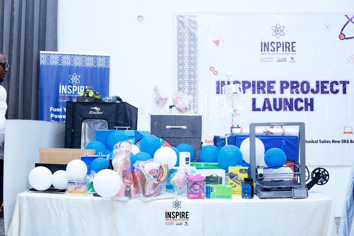 TechwomenNg's tweet photo. The INSPIRE Project was also in Bauchi to equip students &amp; teachers with hands-on tools, tech training &amp; inclusive learning experiences.
Thanks to our sponsor @exxonmobilgiving  #INSPIREProject #STEMEducation #Bauchi #Techwomenng https://t.co/34OsnIdN2Z