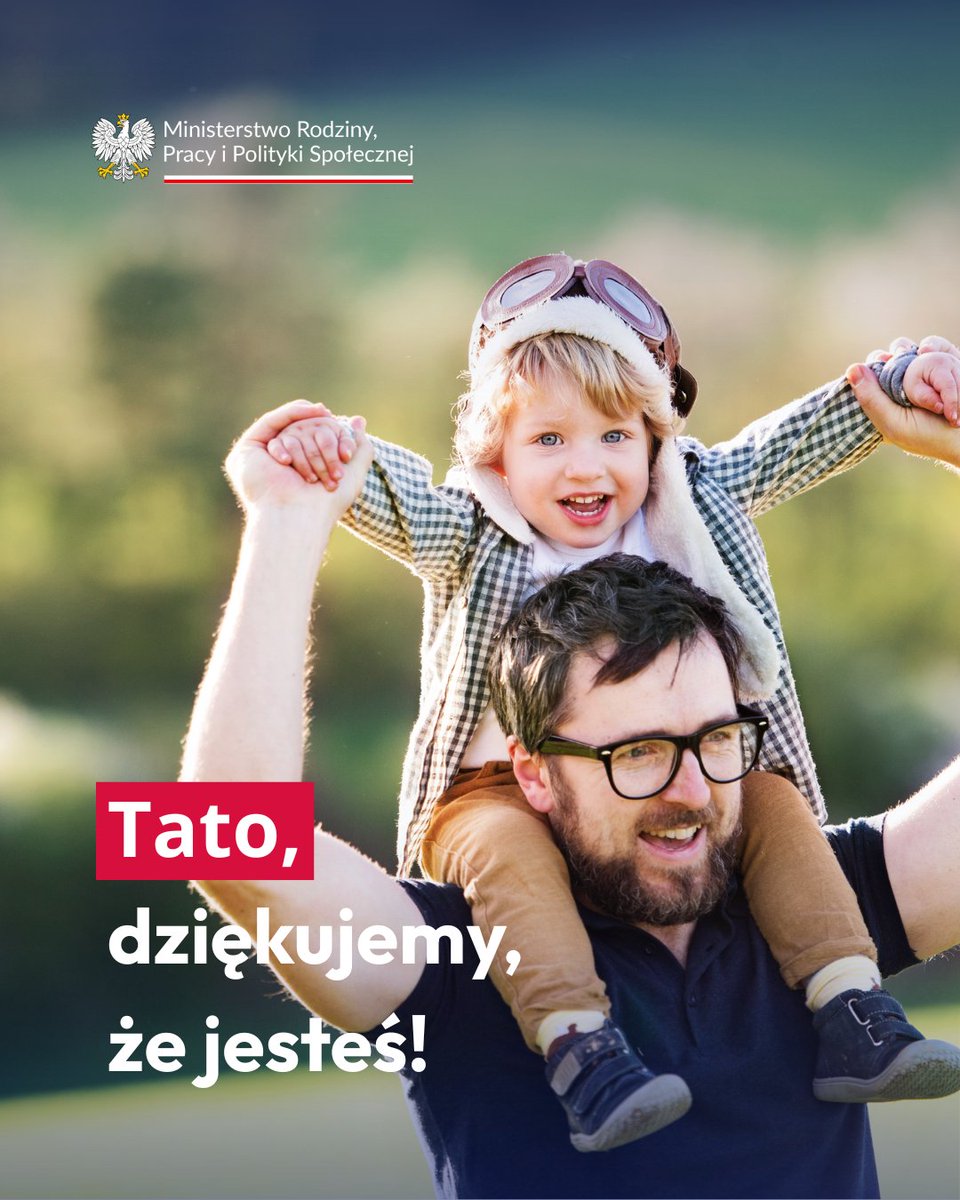 Ministerstwo Rodziny, Pracy i Polityki Społecznej (@mrpips_gov__pl) on Twitter photo #DzieńOjca
ℹ️ Czy wiesz, że każdy tata może skorzystać z części urlopu macierzyńskiego? Przysługują mu również urlop rodzicielski i oczywiście ojcowski 👨🦱
👉 Wsparcie dla ojców to także takie programy przygotowane w <a href="/MRPiPS_GOV__PL/">Ministerstwo Rodziny, Pracy i Polityki Społecznej</a> jak #AktywnyRodzic i #AktywnyMaluch, czy #DzieńOjca
ℹ️ Czy wiesz, że każdy tata może skorzystać z części urlopu macierzyńskiego? Przysługują mu również urlop rodzicielski i oczywiście ojcowski 👨🦱
👉 Wsparcie dla ojców to także takie programy przygotowane w <a href="/MRPiPS_GOV__PL/">Ministerstwo Rodziny, Pracy i Polityki Społecznej</a> jak #AktywnyRodzic i #AktywnyMaluch, czy