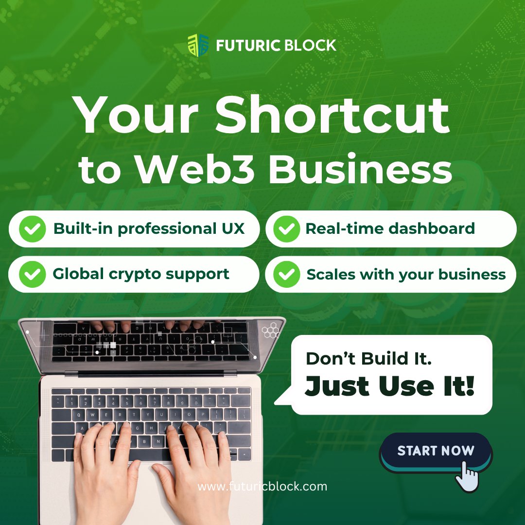 FuturicBlock's tweet photo. Your Shortcut to Web3 Business 🚀
Plug-and-play crypto gateway with:
✅ Pro UX
🌍 Global crypto support
📊 Real-time dashboard
📈 Scales with you

Launch fast. Grow smarter.
👉 https://t.co/ADMRyW1fcT
.
.
.
#FuturicBlock #Web3MadeSimple #CryptoPayment https://t.co/sqPKH2R7sp