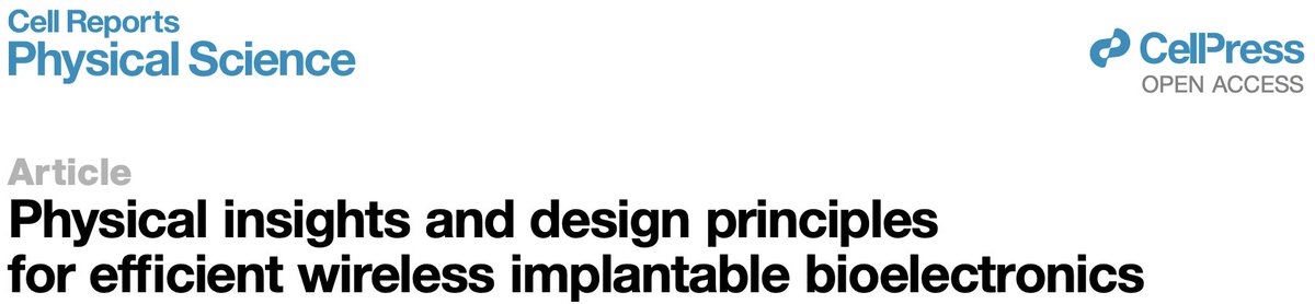 New paper in <a href="/CellRepPhysSci/">Cell Reports Physical Science</a>: we identify fundamental EM loss mechanisms in the body and propose design rules that boost wireless implant efficiency up to 10 times. A rewarding collaboration with <a href="/EPFL/">EPFL</a>, supported by <a href="/ERC_Research/">European Research Council (ERC)</a>. Open access: doi.org/10.1016/j.xcrp…