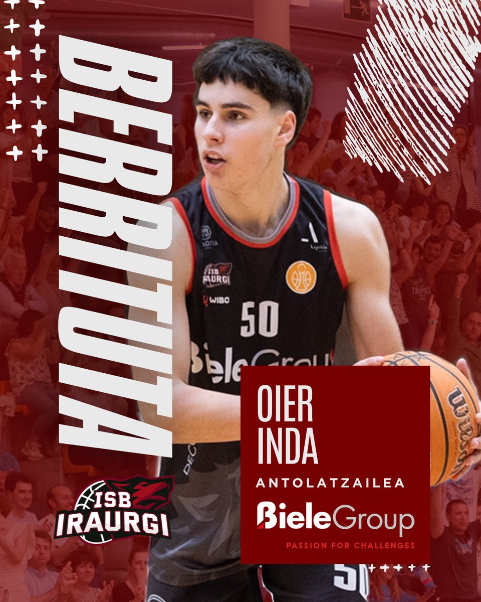 ✅ BERRITUTA

🔢 Oier Inda (2008, 1.84 m)

👉 Antolatzaile oñatiarrak beste urtebetez jarraituko du Iraurgi Saskibaloian, gizonezkoen lehenengo maila nazionaleko Disdira Bitxitegia eta Segunda FEBeko Biele ISB uztartuz bere bigarren denboraldian.

🐸 Egurre Oier!