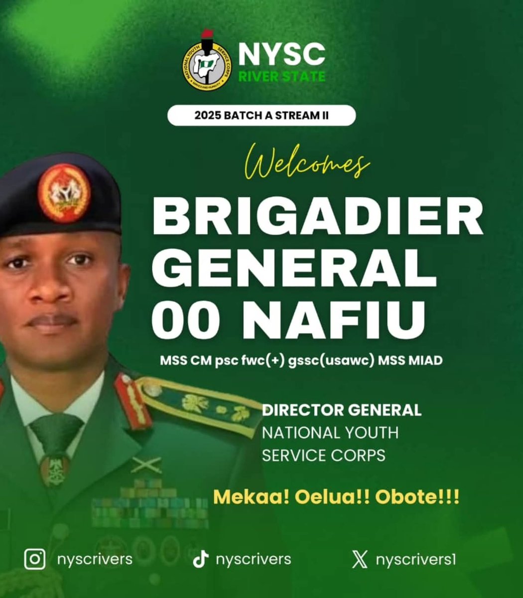 NYSC RIVERS STATE tweet media