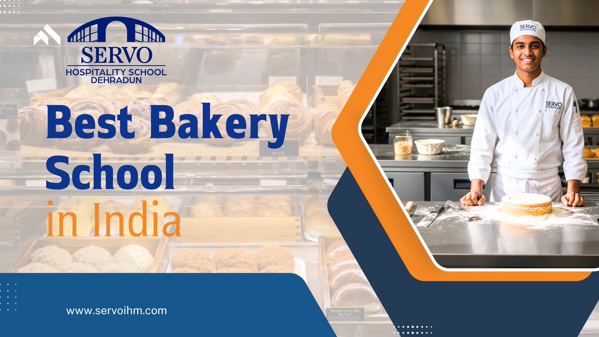 SchoolServo's tweet photo. Caption (within character limit):
🥐 Learn from the best at Servo Hospitality School – ranked among the top bakery schools in India! 👨‍🍳
Admissions open now! 

🔗 https://t.co/BMcZ9lT0a8

#BakingSchool #ServoIHM #ChefTraining https://t.co/JErGUjdsat