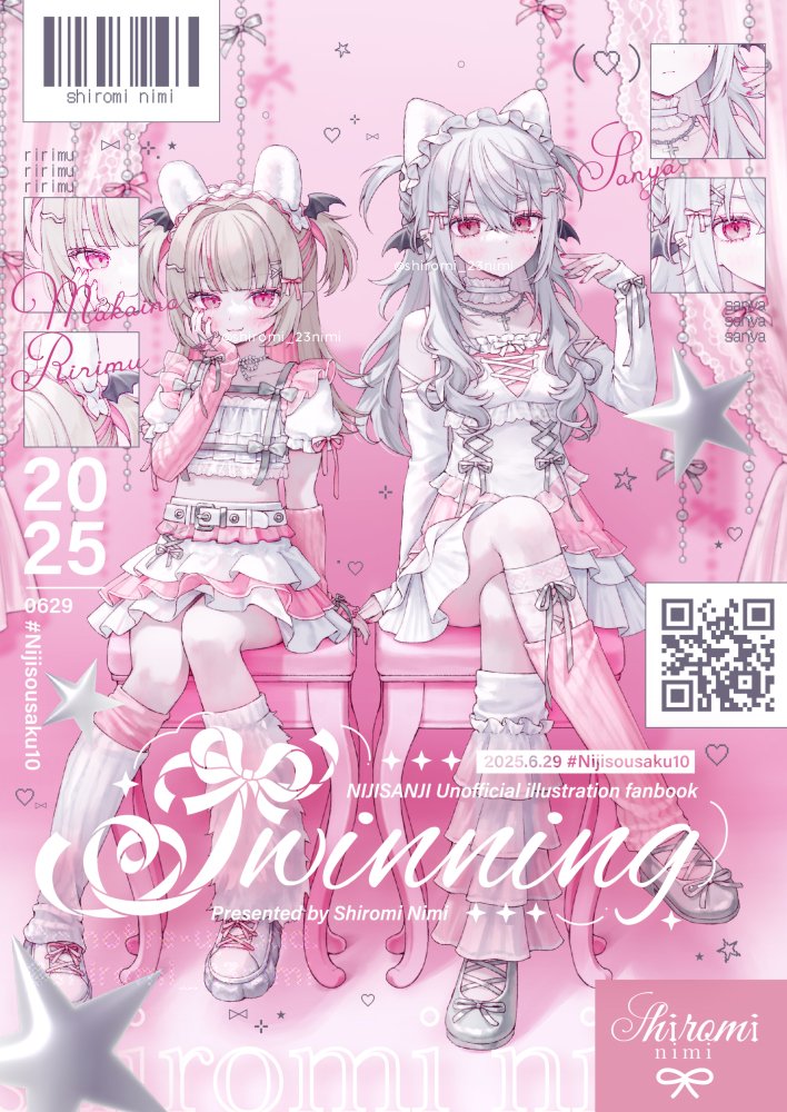 ⊹ ۪ ꣑୧ にじそ新刊サンプル ꣑୧ ۪ ⊹

おそろいコーデがテーマの創作衣装イラスト本です！
(1/2)

#にじそうさく10