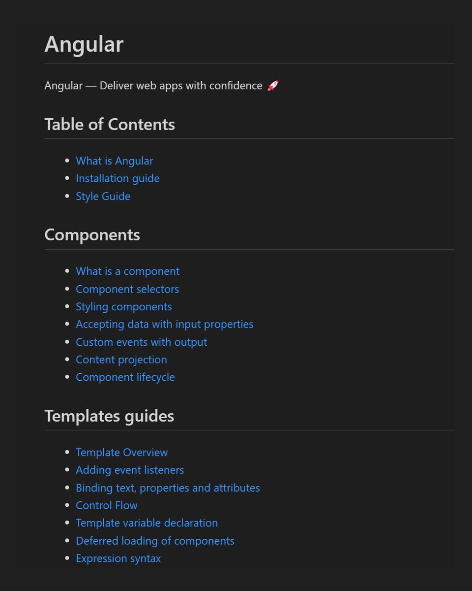 GergelySzerovay's tweet image. The @Angular team released two versions of LLMs.txt. These files help AI tools and code generators create better modern #Angular code:
🔗 llms.txt (index file with links): angular.dev/llms.txt
🔗 lllms-full.txt (big, compiled set of resources) angular.dev/llms-full.txt